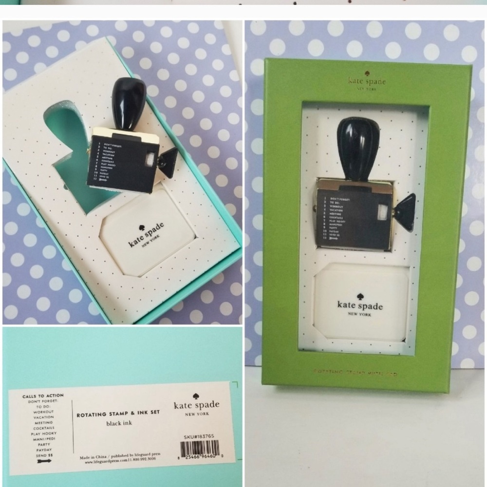 COPY - Kate spade New York in box stamp with ink pad